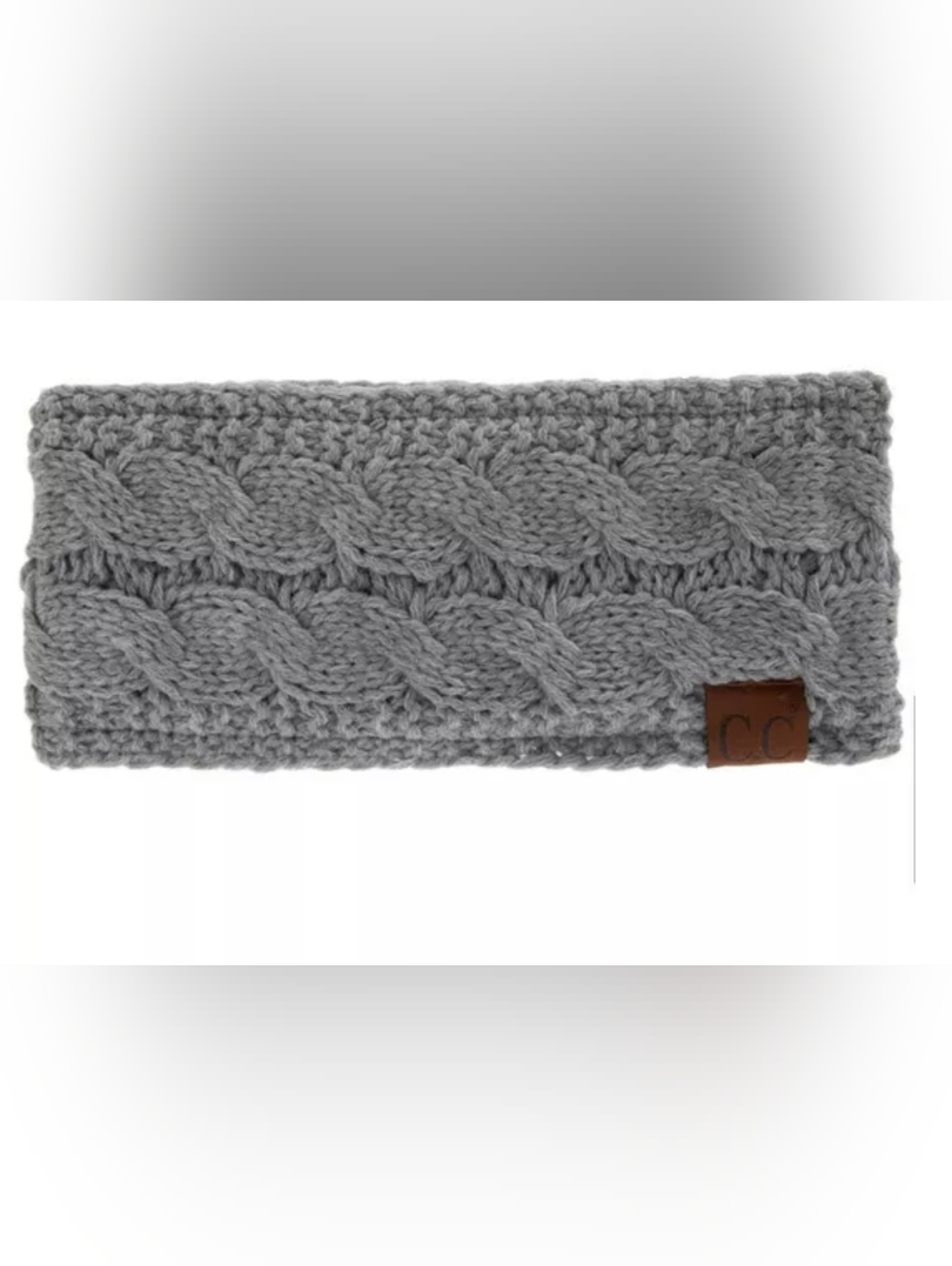 C.C Woven Braided Headwrap-Gray- NWT